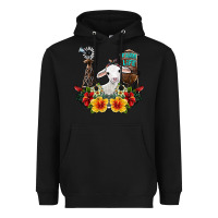 Black farm life sheep Heavyweight Hoodie - SublimationCraftShop