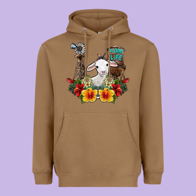 Farm Life Sheep Heavyweight Hoodie Designed By Sublimationcraftshop