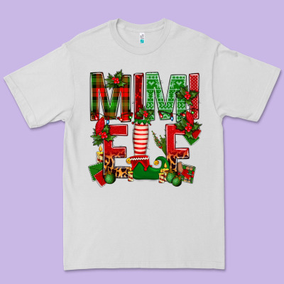 Christmas Mimi Elf Premium Tee Designed By Bundleandbundleshop