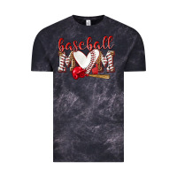 Cloud Black Baseball Mom Vintage Tee - NancyCooperArtShop