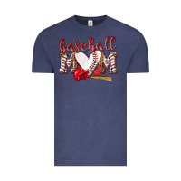 Vintage Denim Baseball Mom Vintage Tee - NancyCooperArtShop