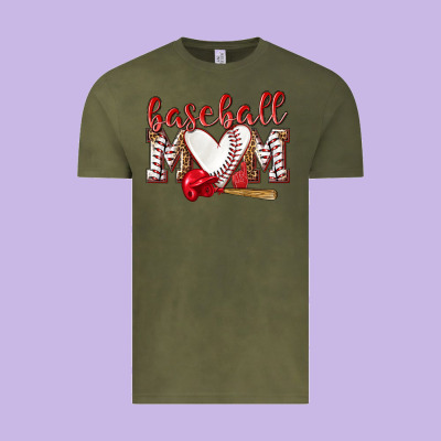 Baseball Mom Vintage Tee Designed By Nancycooperartshop
