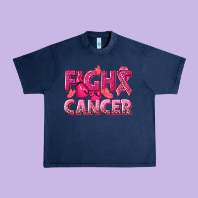 Fight Cancer Urban Heavy Tee Designed By Nancycooperartshop