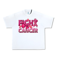 White fight cancer Urban Heavy Tee - NancyCooperArtShop