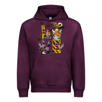 Mauve Wine halloween love gnome Urban Hoodie - BarkalooDesign