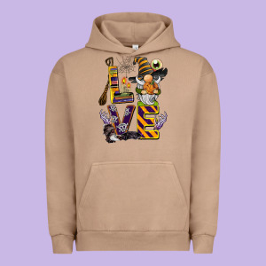 Halloween Love Gnome Urban Hoodie Designed By Barkaloodesign