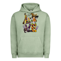 Pigment Oil Green halloween love gnome Urban Hoodie - BarkalooDesign