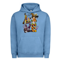 Pigment Pebble Blue halloween love gnome Urban Hoodie - BarkalooDesign