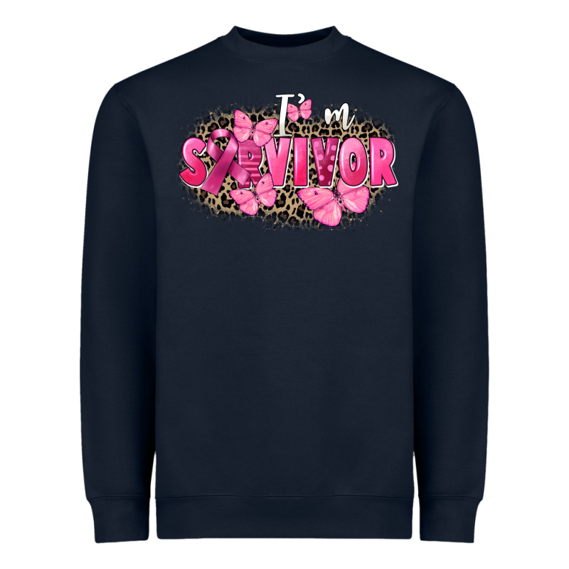 I' M Survivor Breast Cancer Heavyweight Sweatshirt by FaDigitalArtStudio | Teevron