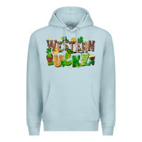 Blue Mist Western Lucky Premium Hoodie - FaDigitalArtStudio