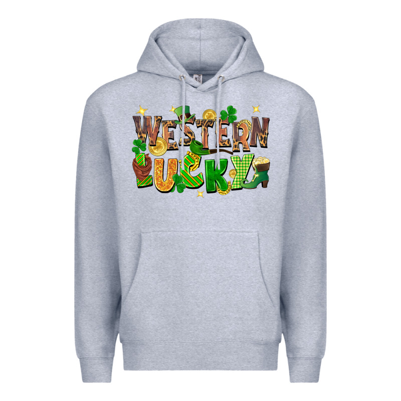 Western Lucky Premium Hoodie by FaDigitalArtStudio | Teevron