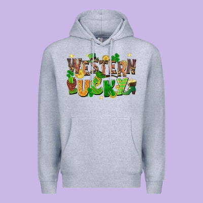 Western Lucky Premium Hoodie Designed By Fadigitalartstudio