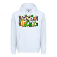 White Western Lucky Premium Hoodie - FaDigitalArtStudio