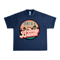 Navy don't be a shady beach Urban Heavy Tee - JahusDesignShop