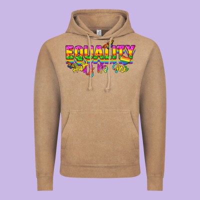 Equality Hurts No One Vintage Hoodie Designed By Nancycooperartshop
