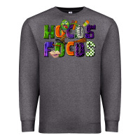 Charcoal Heather Hocus Focus Teacher Halloween Premium Sweatshirt - LillyAllenDesigns