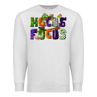 Oatmeal Heather Hocus Focus Teacher Halloween Premium Sweatshirt - LillyAllenDesigns