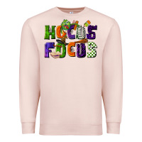 Pale Pink Hocus Focus Teacher Halloween Premium Sweatshirt - LillyAllenDesigns