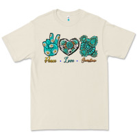 Bone Peace Love Gemstone Premium Tee - BundleAndBundleShop