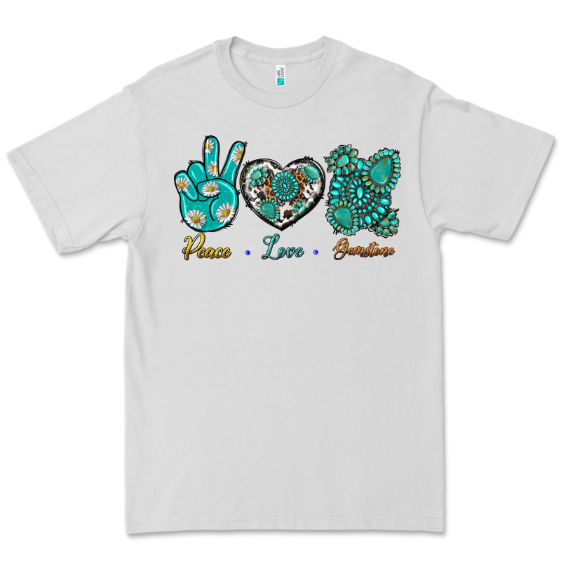 Peace Love Gemstone Premium Tee by BundleAndBundleShop | Teevron