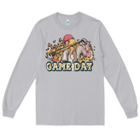 Moon Dust game day baseball leopard Long Sleeve Tee - HowdyJamesFarm