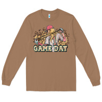 Toasted Coconut game day baseball leopard Long Sleeve Tee - HowdyJamesFarm