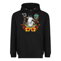 Black farm life sheep Heavyweight Hoodie - SublimationCraftShop