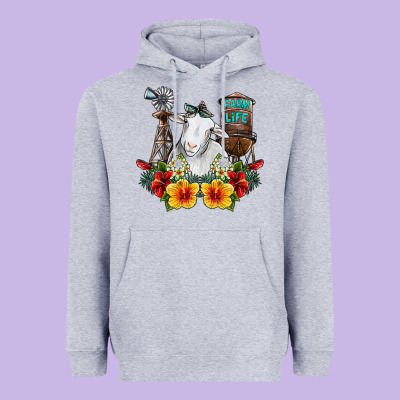 Farm Life Sheep Heavyweight Hoodie Designed By Sublimationcraftshop