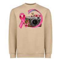 Mushroom floral cancer ribbon vintage camera Heavyweight Sweatshirt - FaDigitalArtStudio