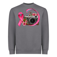 Storm floral cancer ribbon vintage camera Heavyweight Sweatshirt - FaDigitalArtStudio