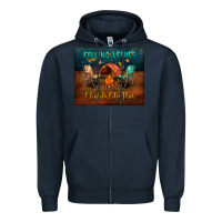 Navy falling leaves and nights like this mouse pad Zipper Hoodie - BundleAndBundleShop