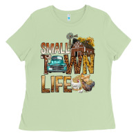 Matcha Small Town Life Ladies Tee - BundleAndBundleShop