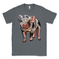 Charcoal Heather Baby Spotted Pig Classic Tee - LillyAllenDesigns