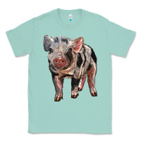 Seafoam Baby Spotted Pig Classic Tee - LillyAllenDesigns
