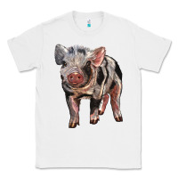 White Baby Spotted Pig Classic Tee - LillyAllenDesigns