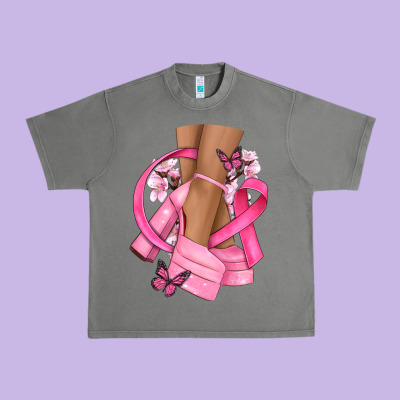 Breast Cancer Diva Urban Heavy Tee Designed By Nancycooperartshop