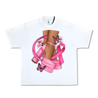 White breast cancer diva Urban Heavy Tee - NancyCooperArtShop