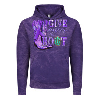 Cloud Purple Give Cancer the boot purple ribbon Vintage Hoodie - NancyCooperArtShop