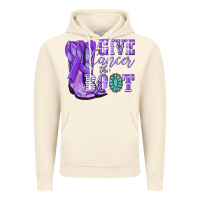 Vintage Artic Give Cancer the boot purple ribbon Vintage Hoodie - NancyCooperArtShop