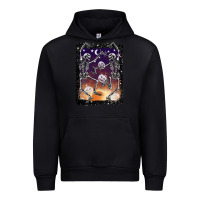 Black halloween dancing skeletons stars Urban Hoodie - BarkalooDesign
