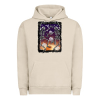 Pigment French Oak halloween dancing skeletons stars Urban Hoodie - BarkalooDesign