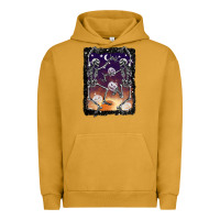 Pigment Peanut Butter halloween dancing skeletons stars Urban Hoodie - BarkalooDesign