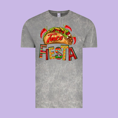 Taco Fiesta Vintage Tee Designed By Texasbilliewilder
