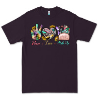 Plum Peace Love Make Up Premium Tee - BundleAndBundleShop