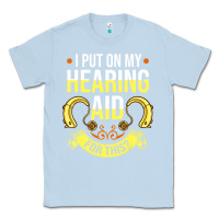 Dusty Blue hearing aid gift funny deaf awareness t shirt Classic Tee - tuanDangUi