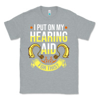 Heather Grey hearing aid gift funny deaf awareness t shirt Classic Tee - tuanDangUi