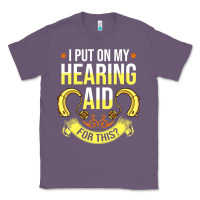 Lavender hearing aid gift funny deaf awareness t shirt Classic Tee - tuanDangUi