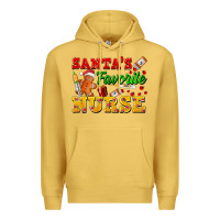 Santa's Favorite Nurse Premium Hoodie | Teevron