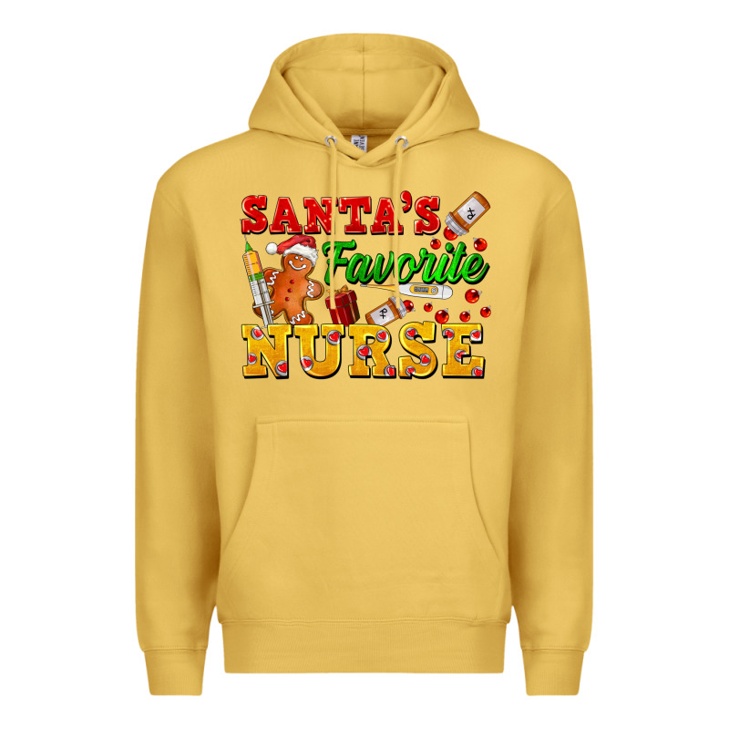 Santa's Favorite Nurse Premium Hoodie by FaDigitalArtStudio | Teevron