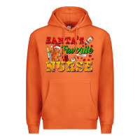 Carrot Santa's Favorite Nurse Premium Hoodie - FaDigitalArtStudio